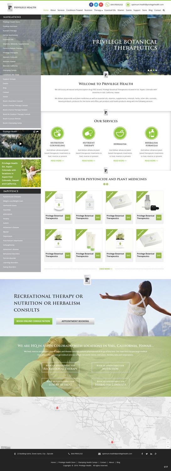 Wordpress Design by pb for PrivilegePhysicians.com | Design #10984583