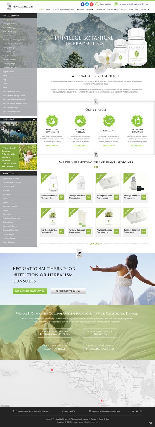 Wordpress Design by pb for PrivilegePhysicians.com | Design #10984584