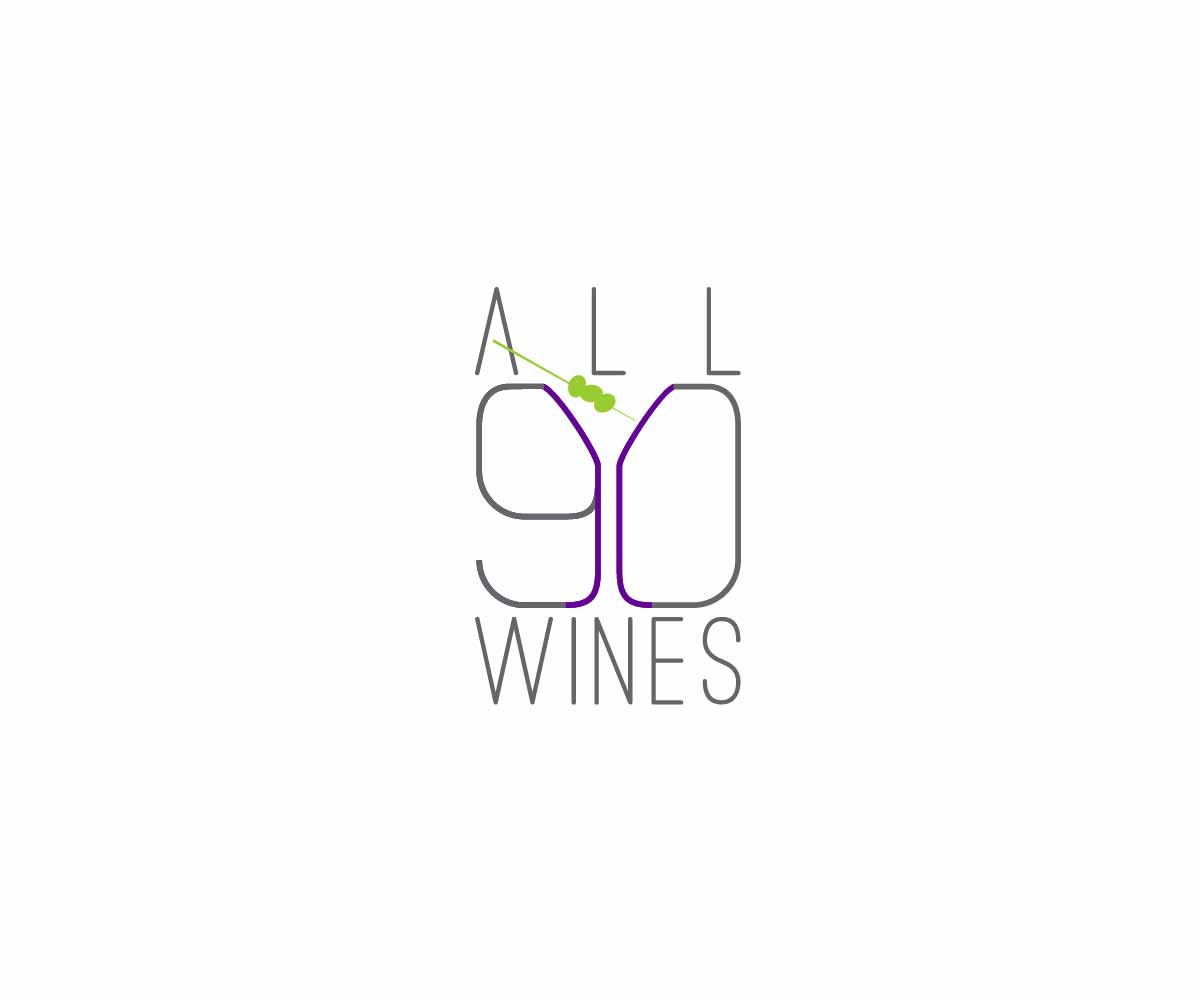 Logo Design by GliderGraphx for ALL NINETY WINES PTE. LTD. | Design #10894534