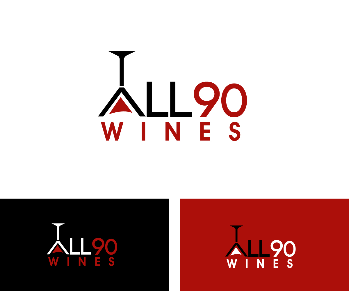 Logo Design by Graphiczone for ALL NINETY WINES PTE. LTD. | Design #10891714
