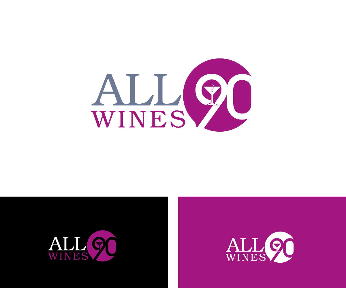 Logo Design by Graphiczone for ALL NINETY WINES PTE. LTD. | Design #10891716