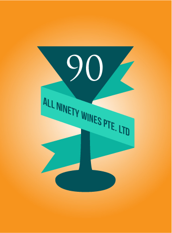 Logo Design by Club Flyer Studios for ALL NINETY WINES PTE. LTD. | Design #10906875