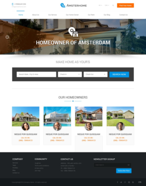 Web Design by pb for Amsterhome | Design: #10962005