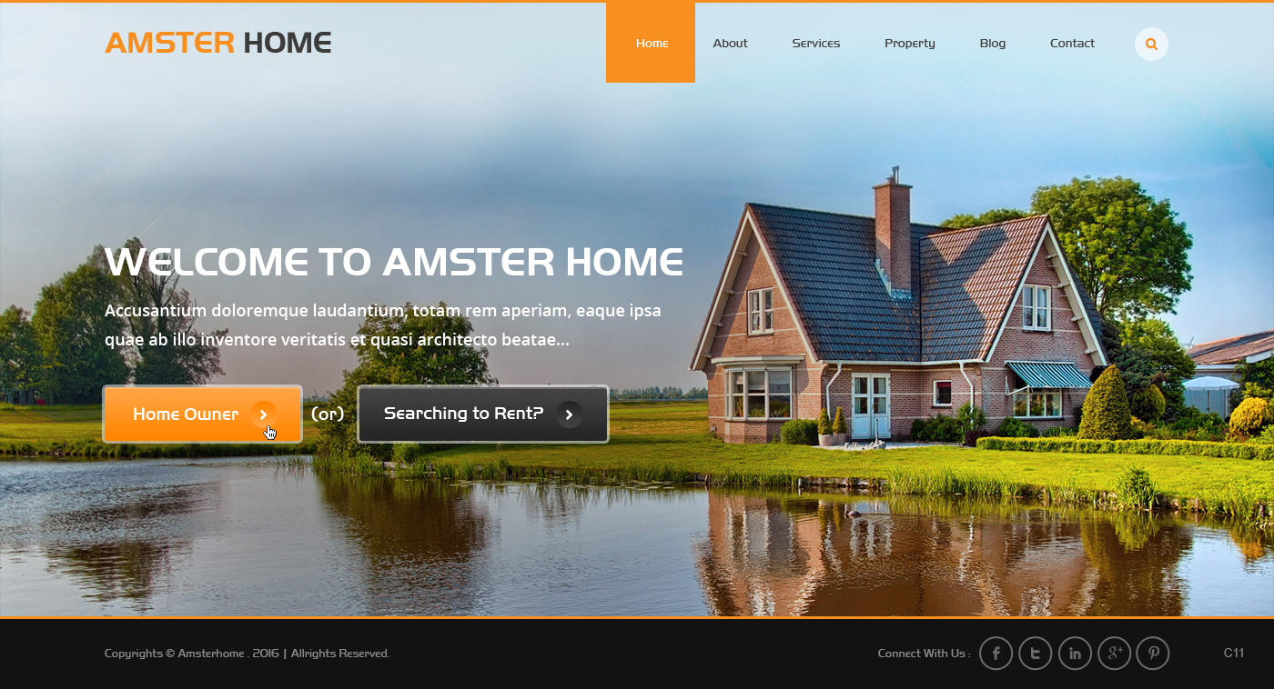 Web Design by pb for Amsterhome | Design #10962007