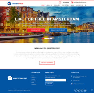 Web Design by pb for Amsterhome | Design: #10962009