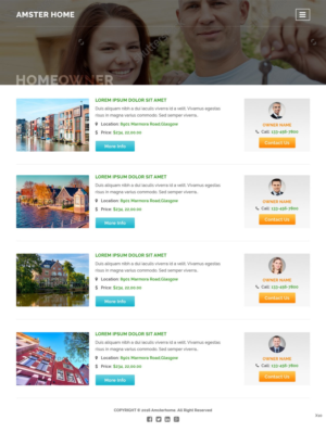 Web Design by pb for Amsterhome | Design: #10965225