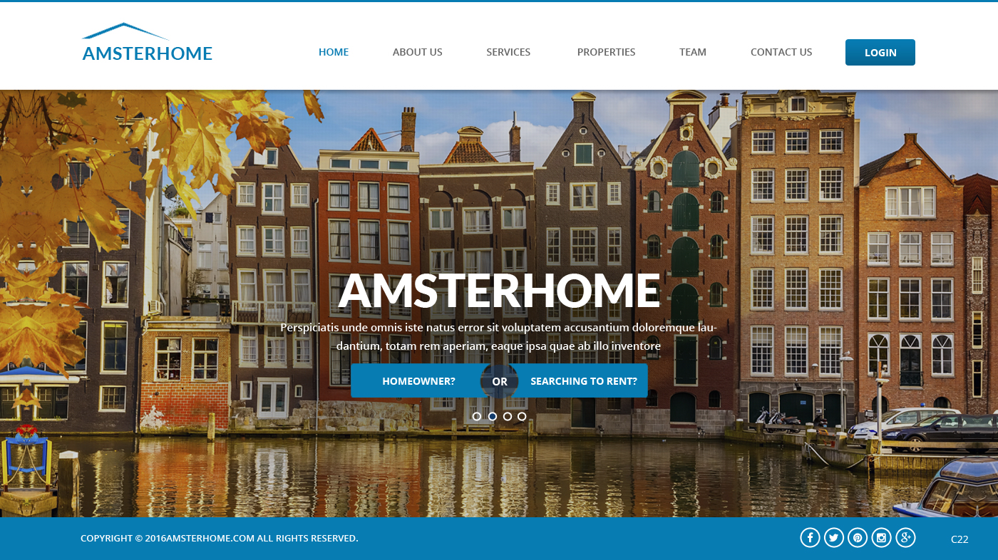 Web Design by pb for Amsterhome | Design #10967918