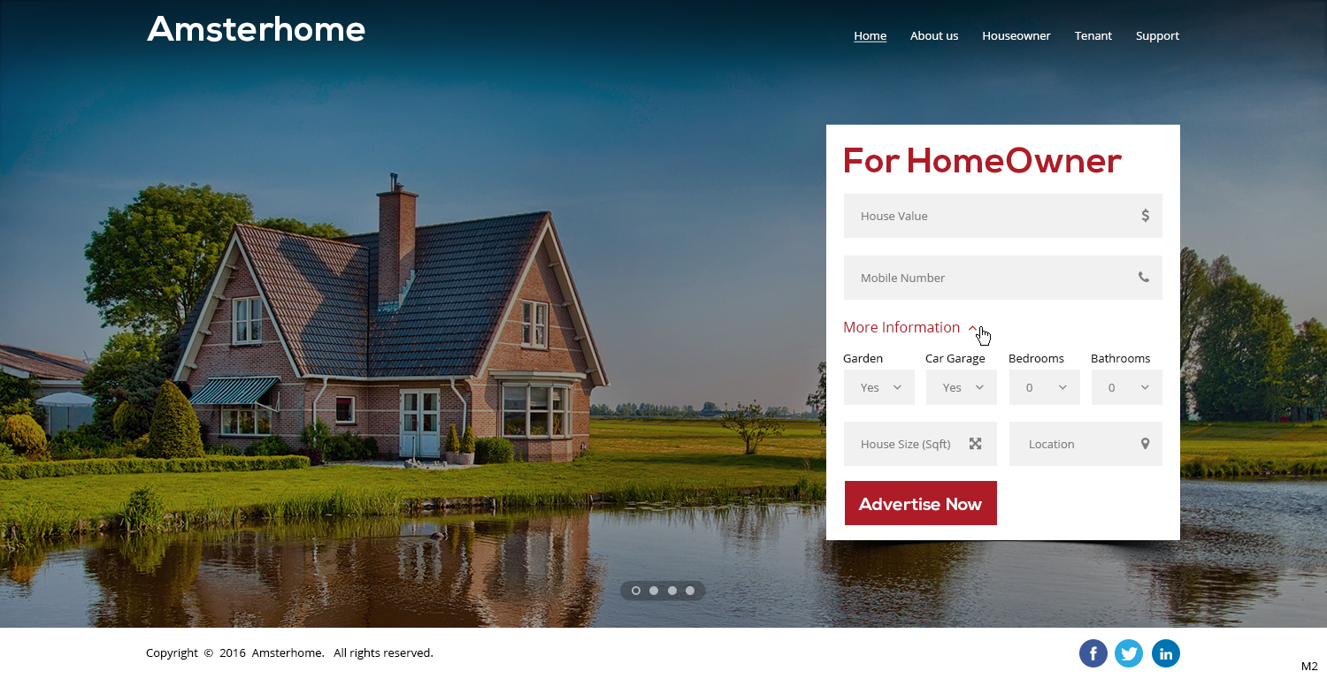 Web-Design von pb für Amsterhome | Design #10984380