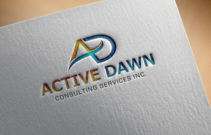 Logo Design by Mugendesign for Active Dawn Consulting Services Inc. | Design #10985942
