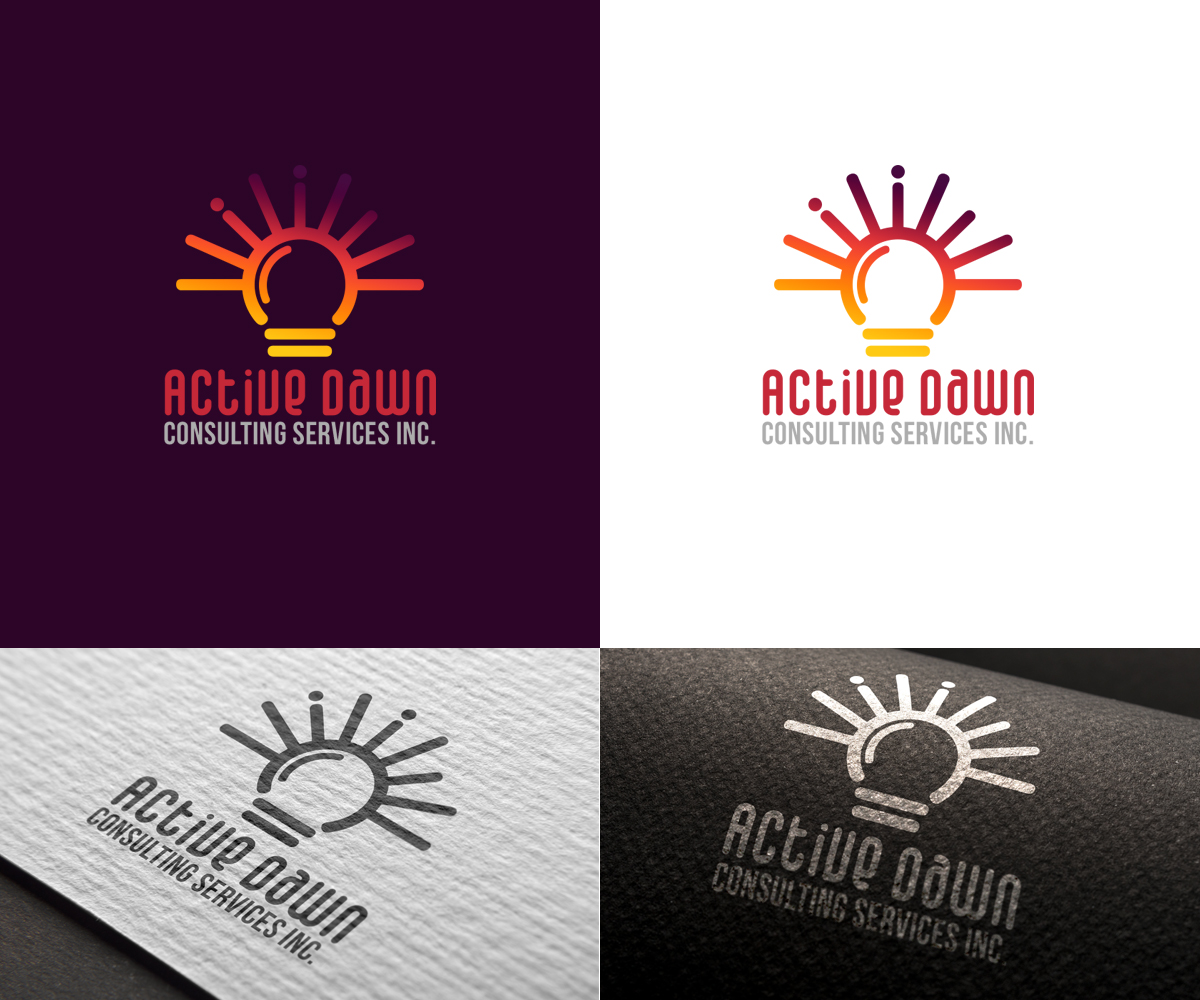 Logo Design by cheez_O for Active Dawn Consulting Services Inc. | Design #10895751