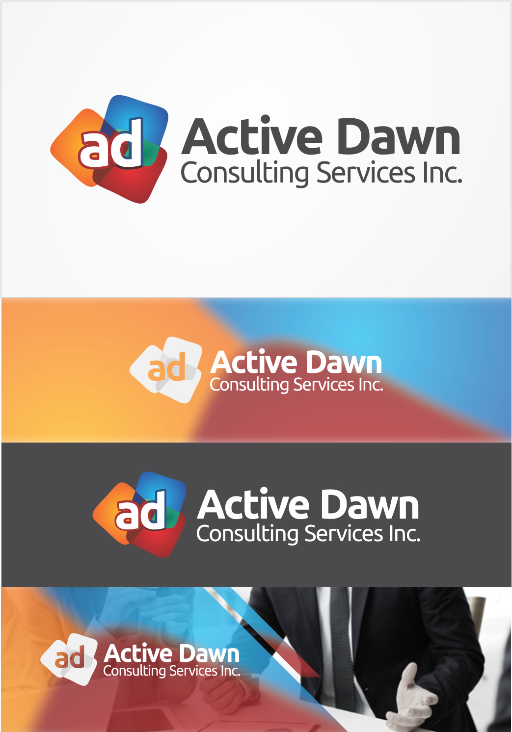 Logo Design by DG for Active Dawn Consulting Services Inc. | Design #10918184