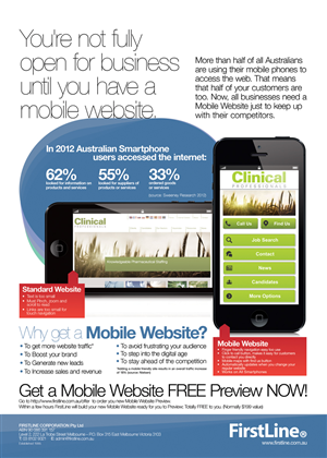Flyer Design by TonyFitz317 for FirstLine+Corporation+Pty+Ltd | Design #2262430