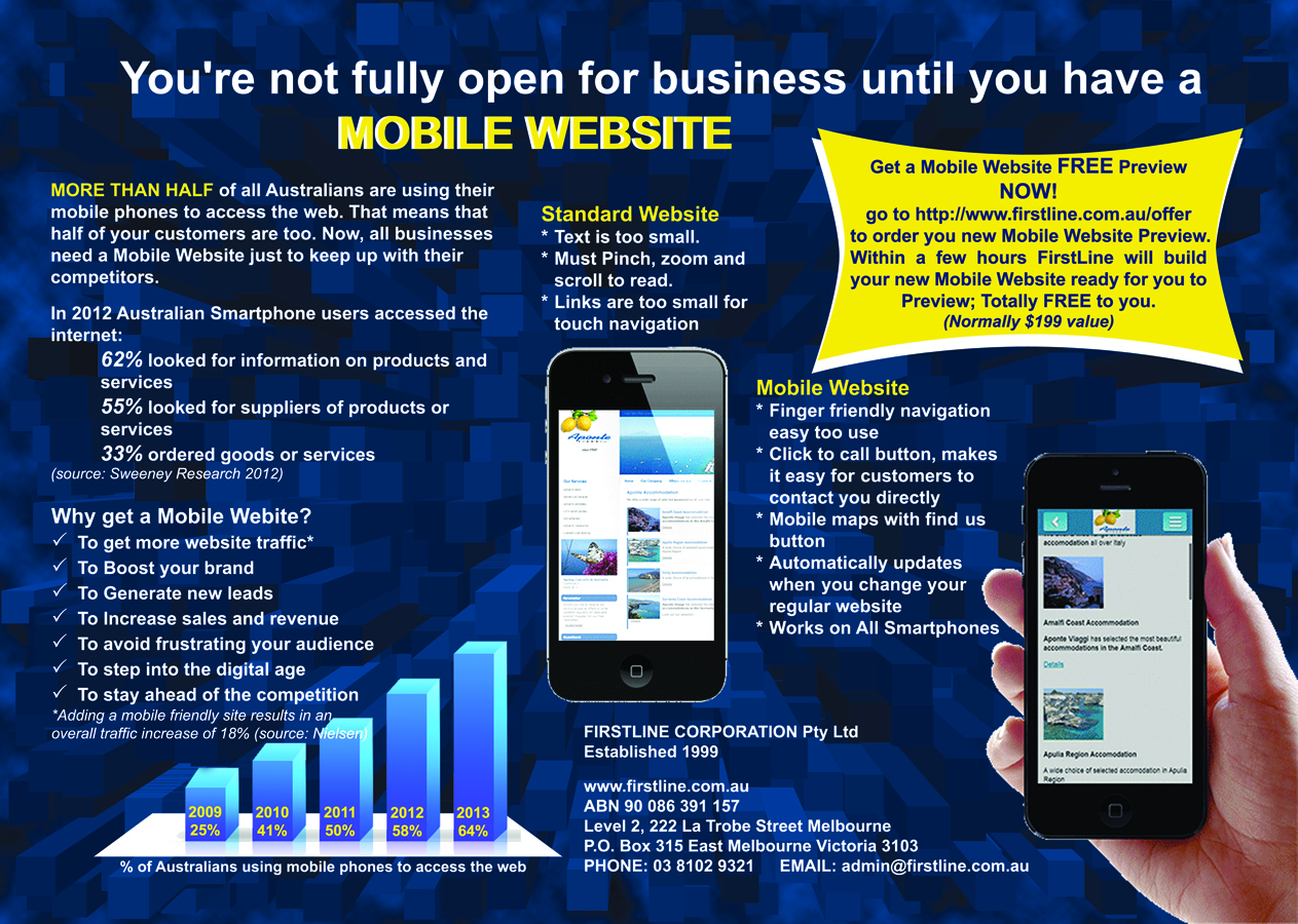 Flyer Design by JOICEDESIGN for FirstLine+Corporation+Pty+Ltd | Design #2286441