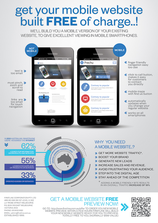 Flyer Design by Alex Neuf for FirstLine+Corporation+Pty+Ltd | Design #2318187