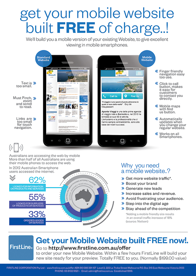 Flyer Design by Alex Neuf for FirstLine+Corporation+Pty+Ltd | Design #2323941