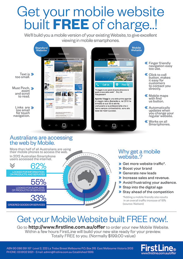 Flyer Design by Alex Neuf for FirstLine+Corporation+Pty+Ltd | Design #2340423