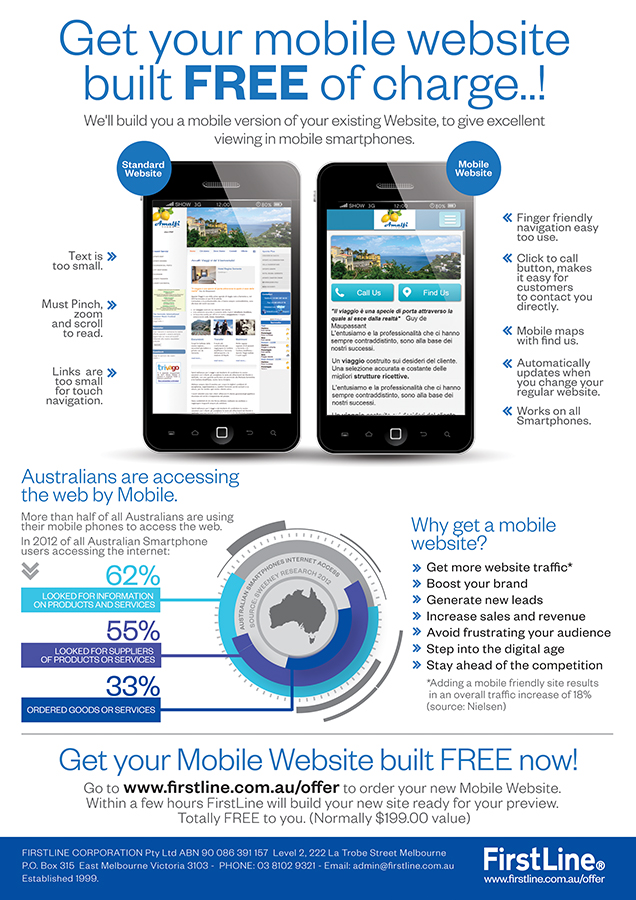 Flyer Design by Alex Neuf for FirstLine+Corporation+Pty+Ltd | Design #2358903