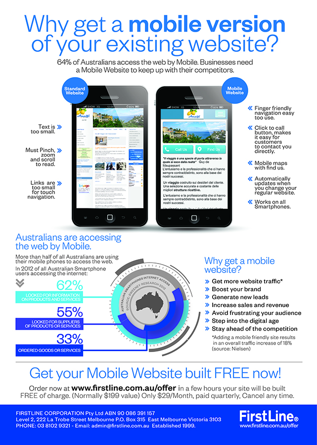 Flyer Design by Alex Neuf for FirstLine+Corporation+Pty+Ltd | Design #2370158