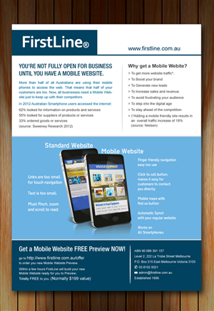Flyer Design - You Need a Mobile Website | Flyer-Design von Sbss