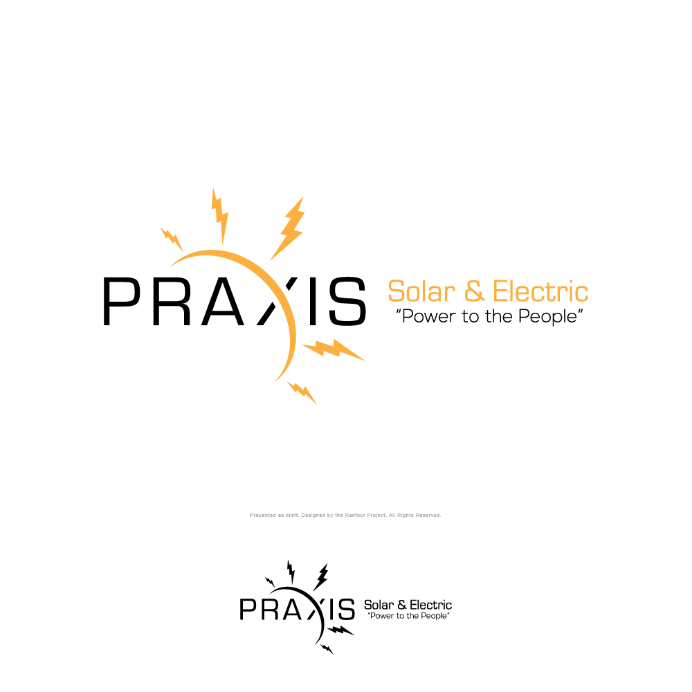 Logo Design by The RANFOUR Project for Praxis Solar & Electric | Design #10909234