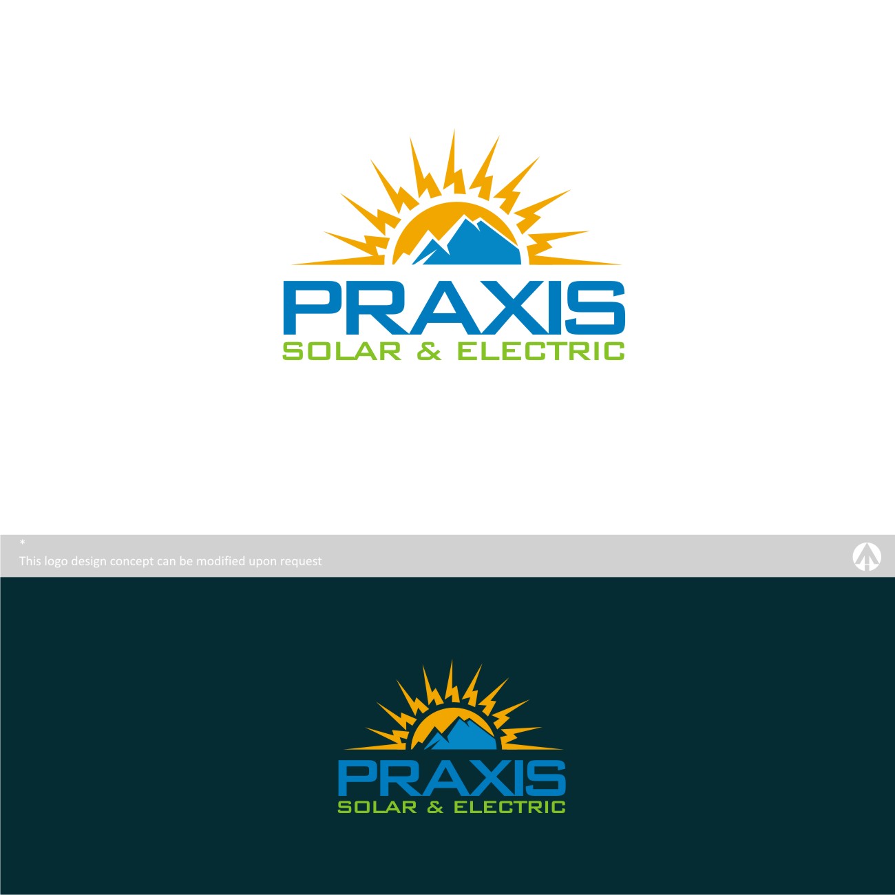 Logo Design by MBARO for Praxis Solar & Electric | Design #10901248