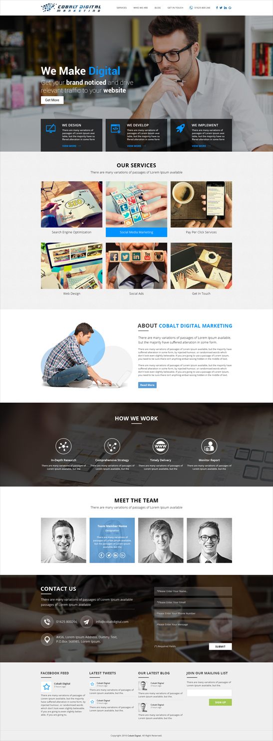 Web Design by Best Design Hub for Cobalt Digital | Design #10978630