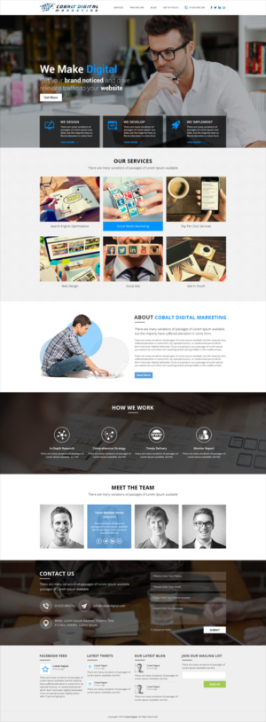 Web Design by Best Design Hub for Cobalt Digital | Design: #10978630