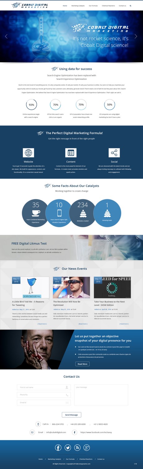 Web Design by pb for Cobalt Digital | Design #10926179