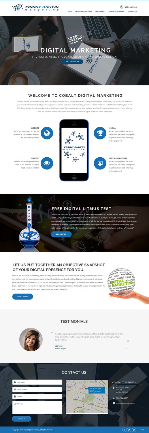 Diseño Web por pb para Cobalt Digital | Diseño #10926194