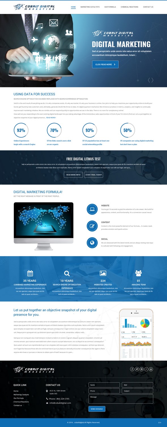 Web Design by pb for Cobalt Digital | Design #10926196