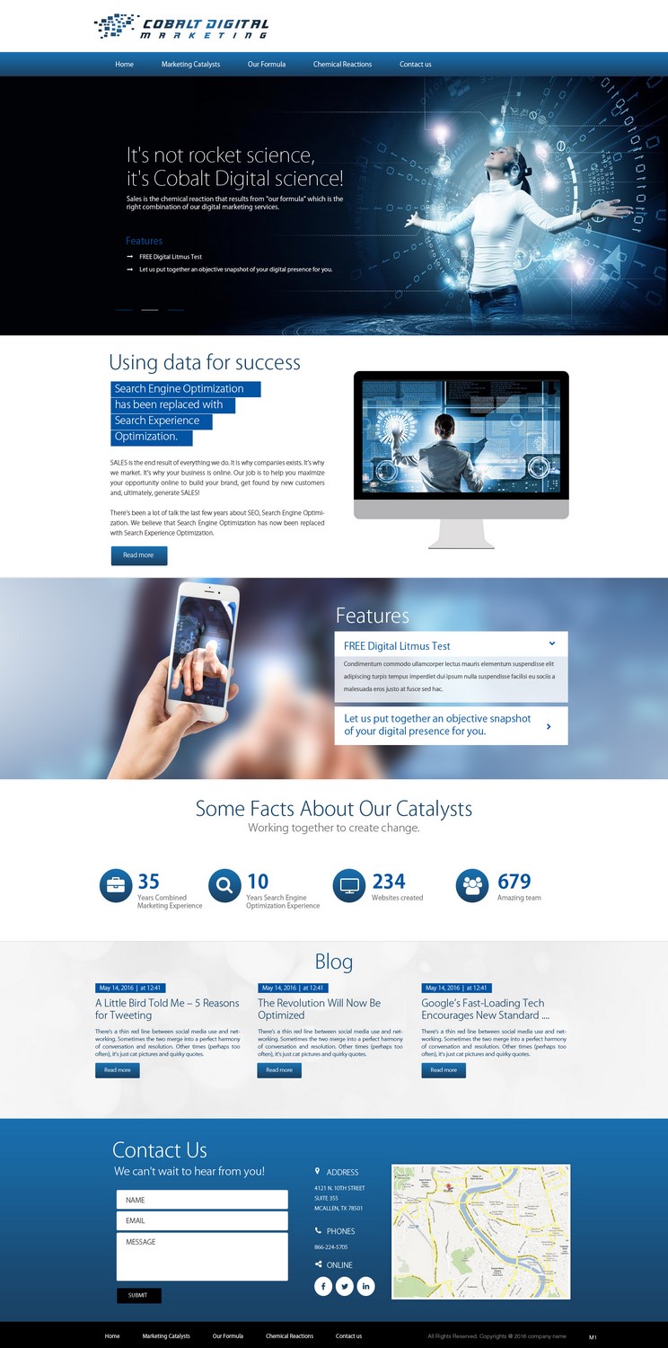 Web Design by pb for Cobalt Digital | Design #10926203