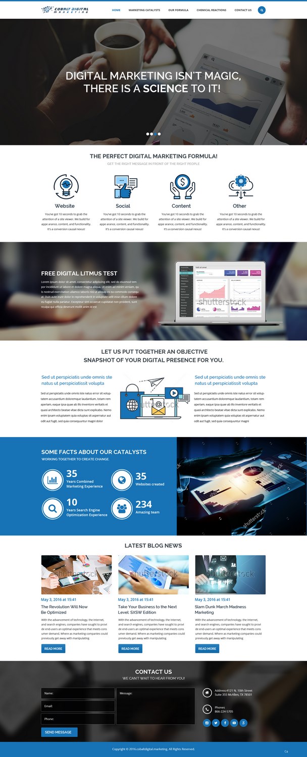 Diseño Web por pb para Cobalt Digital | Diseño #10926207