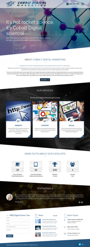 Web Design by Sbss for Cobalt Digital | Design: #10914139