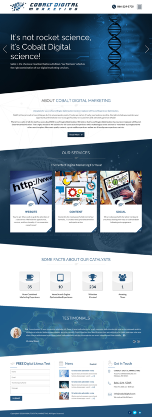 Web Design by Sbss for Cobalt Digital | Design: #10917570