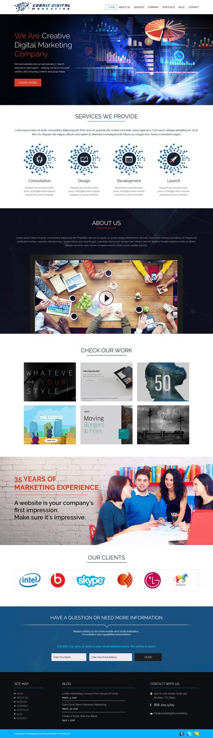 Web Design by SJ-Designer for Cobalt Digital | Design #10948244