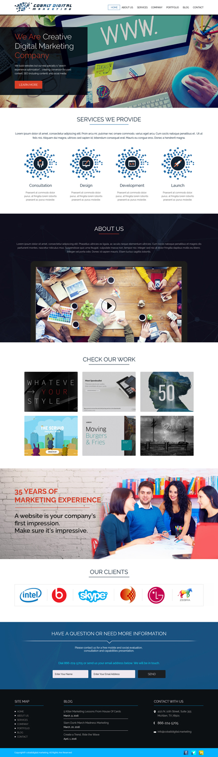 Web Design by SJ-Designer for Cobalt Digital | Design #10948245