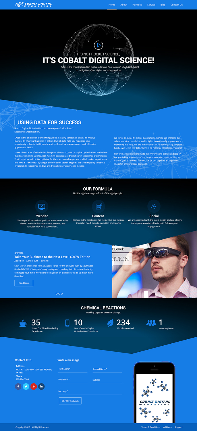 Web-Design von syrwebdevelopment für Cobalt Digital | Design #10925542