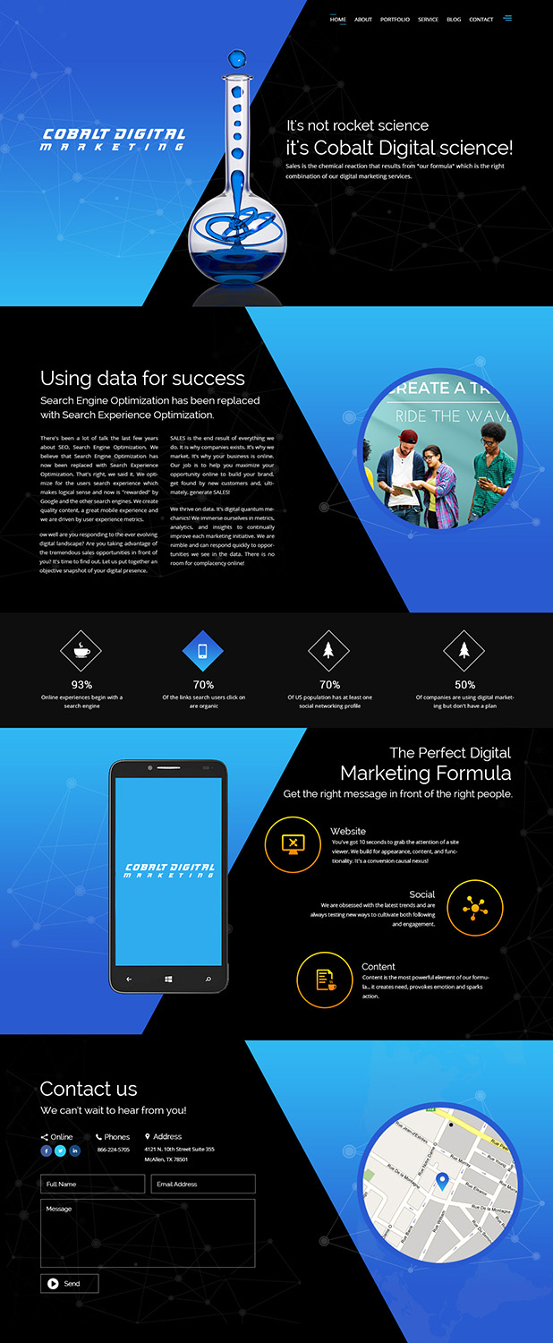 Web Design by zxsolutions for Cobalt Digital | Design #10928397