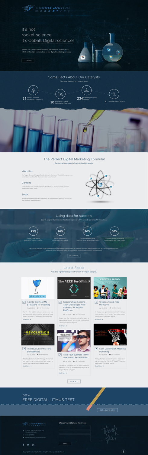 Web Design by Da Miracle for Cobalt Digital | Design #10990106