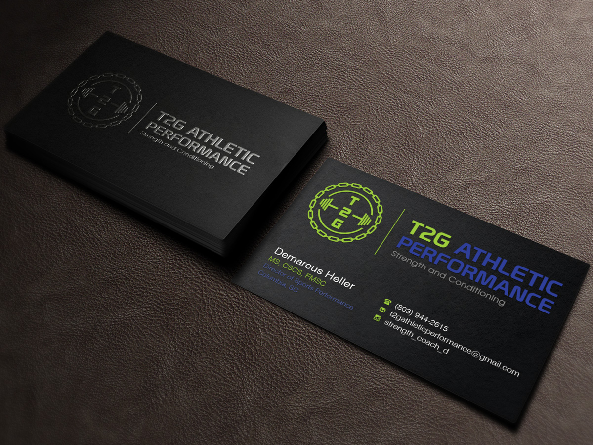 Diseño de Tarjeta de Presentación por Sandaruwan para T2G Athletic Performance | Diseño: #10907024