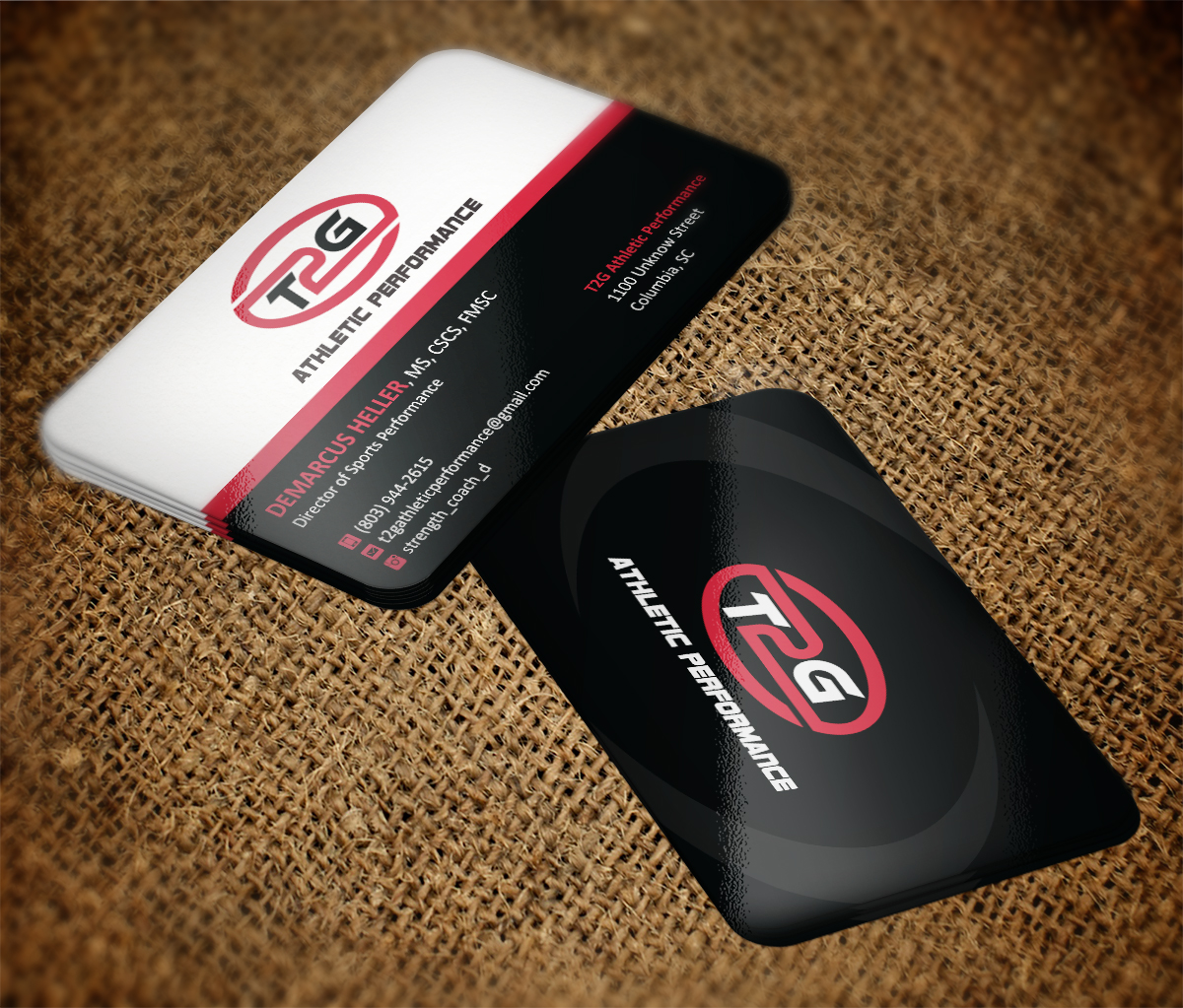 Business Card Design by Grafactory for T2G Athletic Performance | Design #10908610