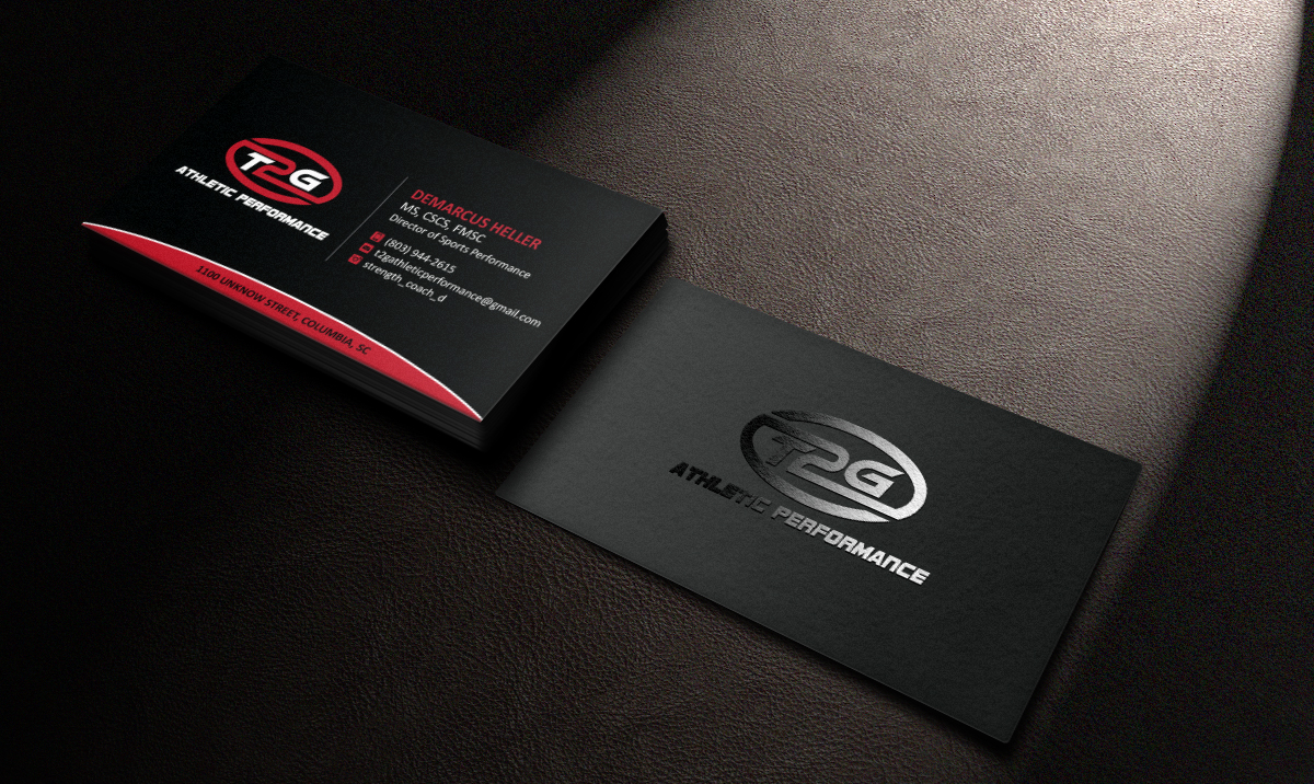Business Card Design by Grafactory for T2G Athletic Performance | Design #10909192