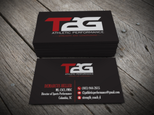 Diseño de Tarjeta de Presentación por alhemique1 para T2G Athletic Performance | Diseño: #10905914