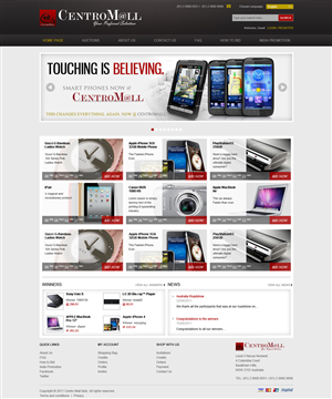 CentroMall Web Design | Diseño Web por Mayank Patel