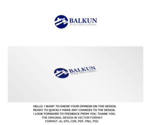 Logo Design by artsterdam for Balkun Title and Closing | Design: #10914323