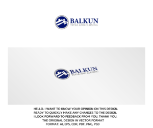 Logo Design by artsterdam for Balkun Title and Closing | Design: #10914334