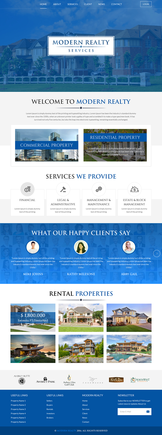 Design de Page d'Accueil par rightway pour ce projet | Design #10916937