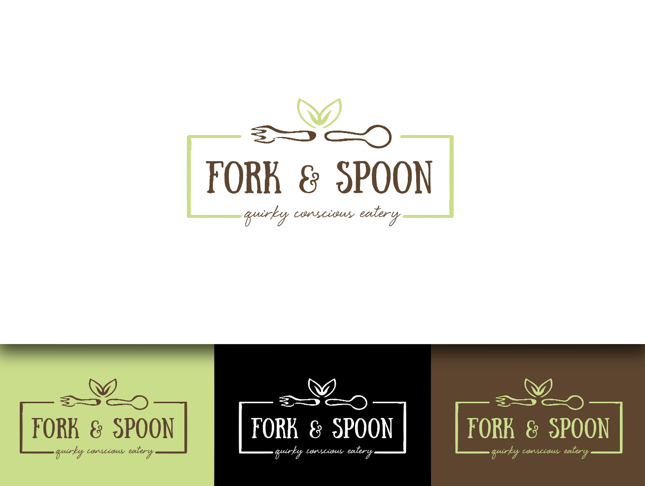 Logo Design by wonderland for Fork & Spoon | Design: #10912917
