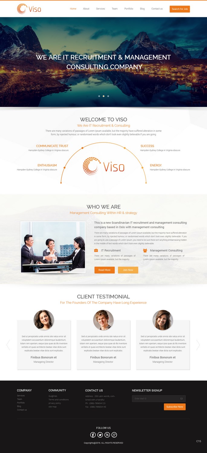 Web Design by pb for Viso | Design #10926344