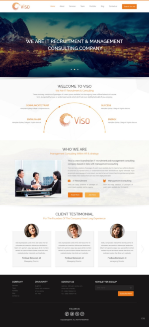 Web Design by pb for Viso | Design: #10926344
